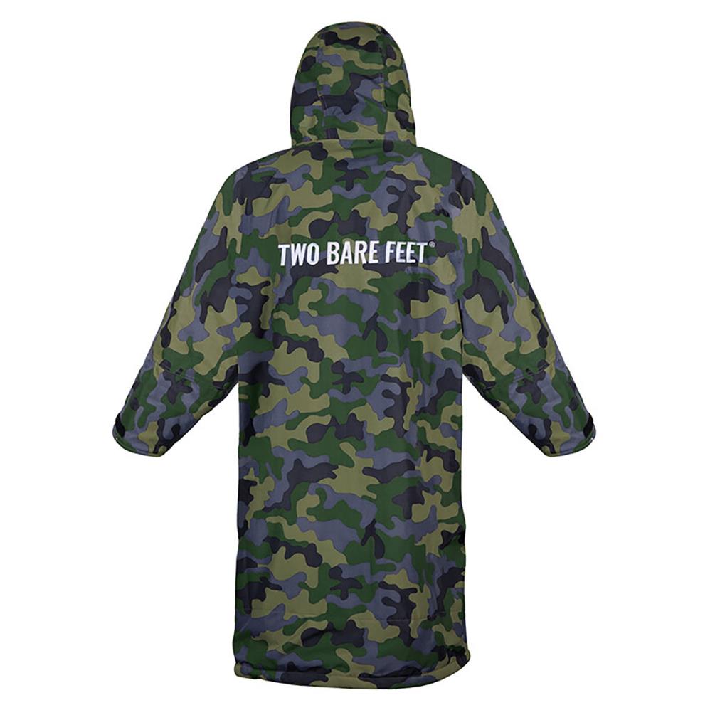 Two Bare Feet Weatherproof Changing Robe & Changing Mat - Green Camo / Raspberry Extra Image 1